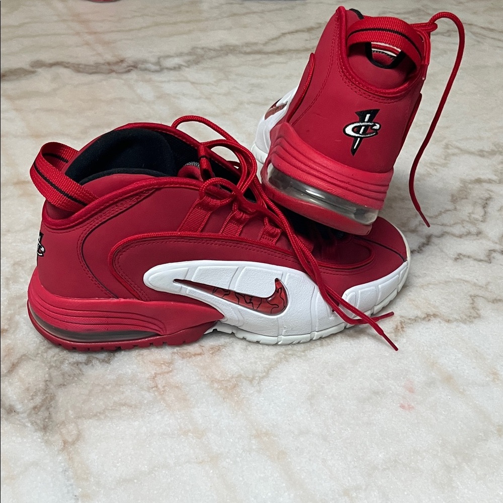 Nike air penny 1 rival pack university red and white